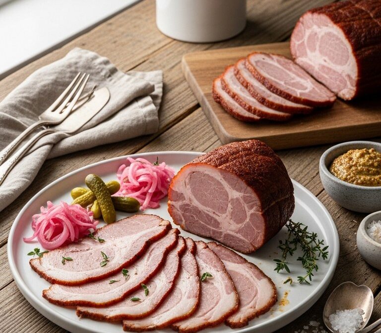 Smoked Pork Shoulder Cold Cuts for Charcuterie Boards