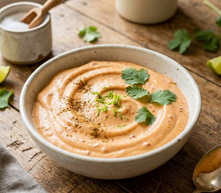Smoky Chipotle Lime Crema for Tacos and More