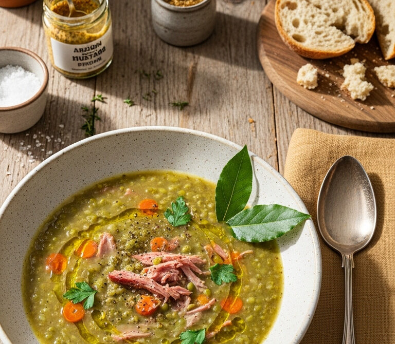 Smoky Ham Hock Split Pea Soup