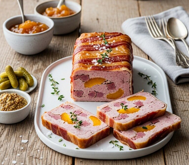Southern Country Ham Terrine with Bourbon Peaches