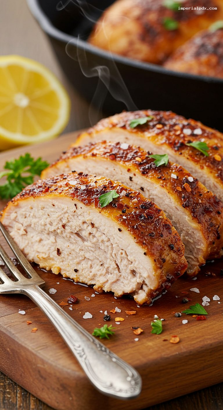 Spicy Beer-Can Chicken with Crispy Skin – Closeup