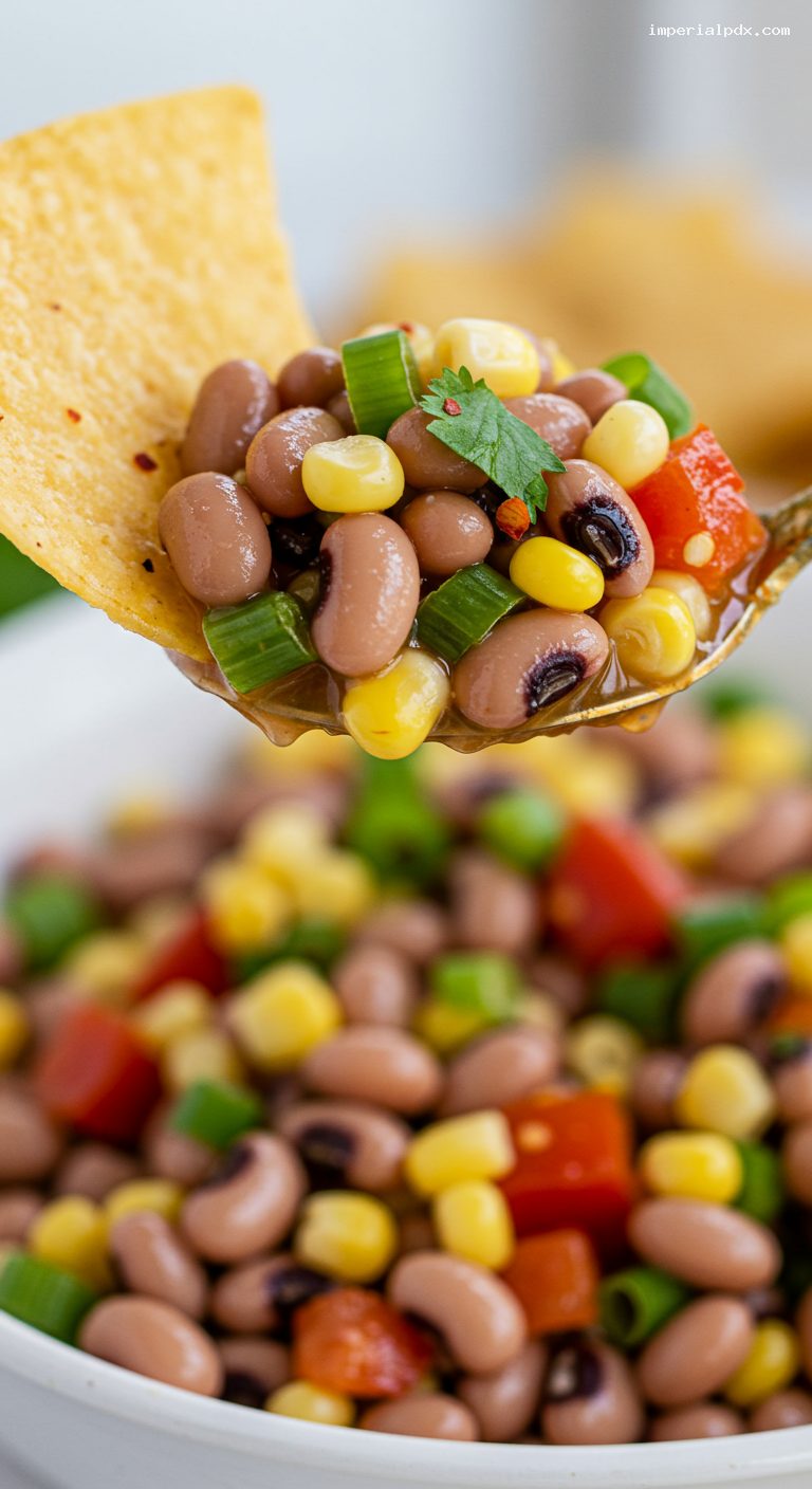 Texas Caviar with Tangy Chile-Lime Vinaigrette – Closeup