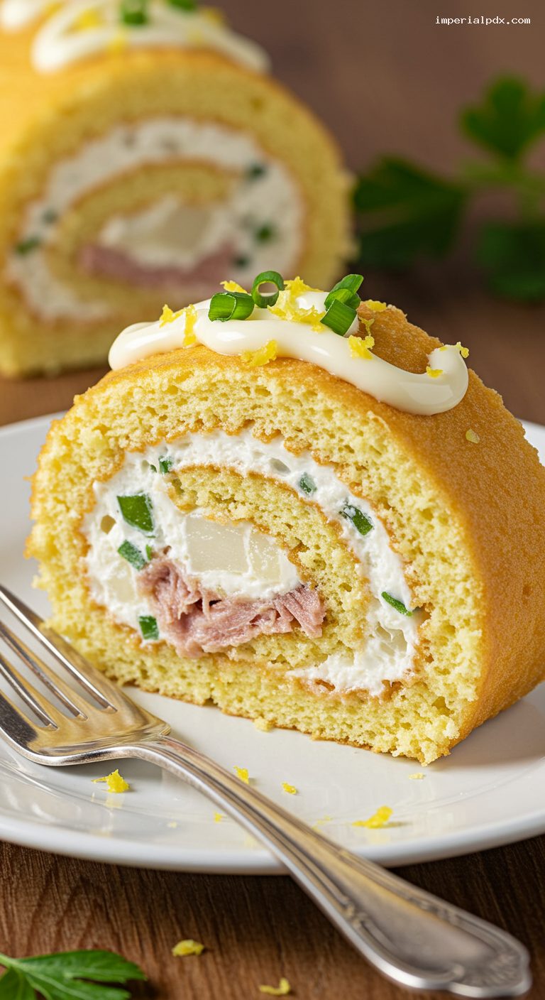 Tuna and Hearts of Palm Pionono Roll – Closeup