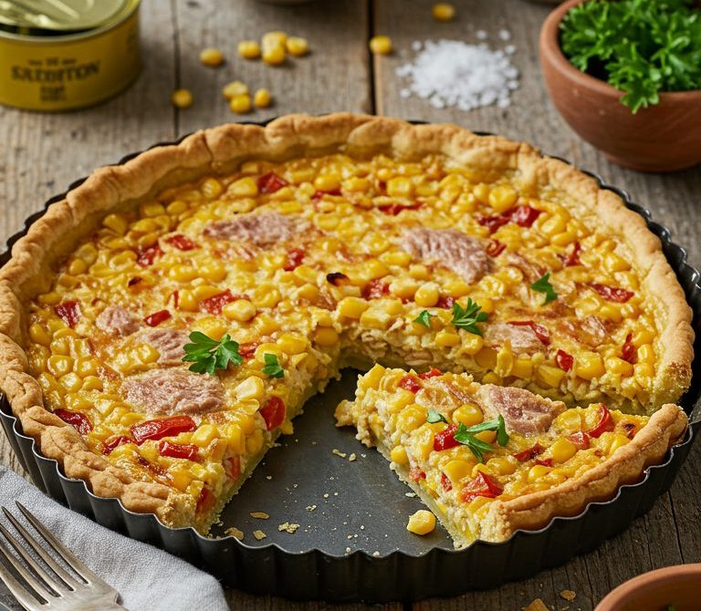 Tuna and Sweet Corn Shortcrust Pie