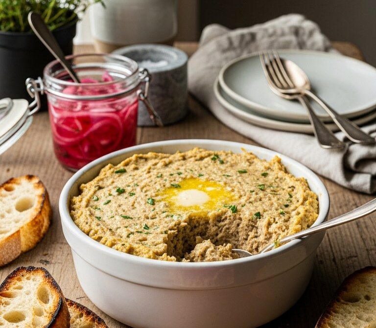 Turkey Rillettes with Herbs and Pickled Onions