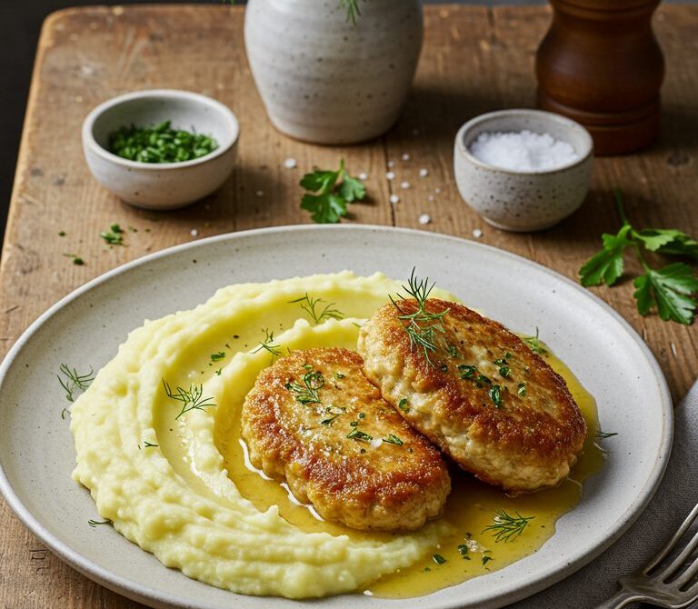 Ultra-Juicy Pozharskie Chicken Cutlets with Pan Juices