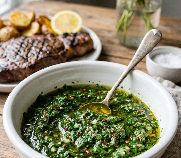 Vibrant Chimichurri Verde for Steak, Potatoes, and Fish