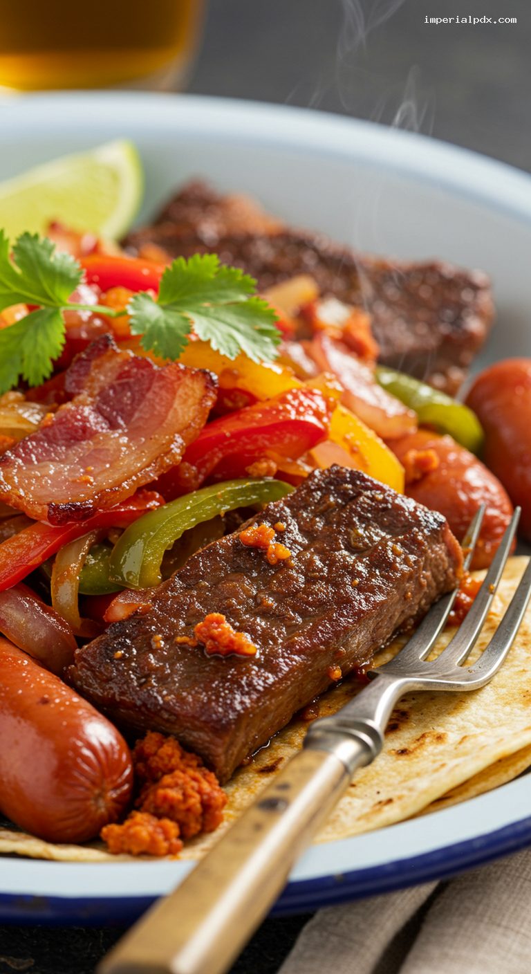 West Texas Discada: Cowboy Mixed-Meat Stir-Fry Tacos – Closeup