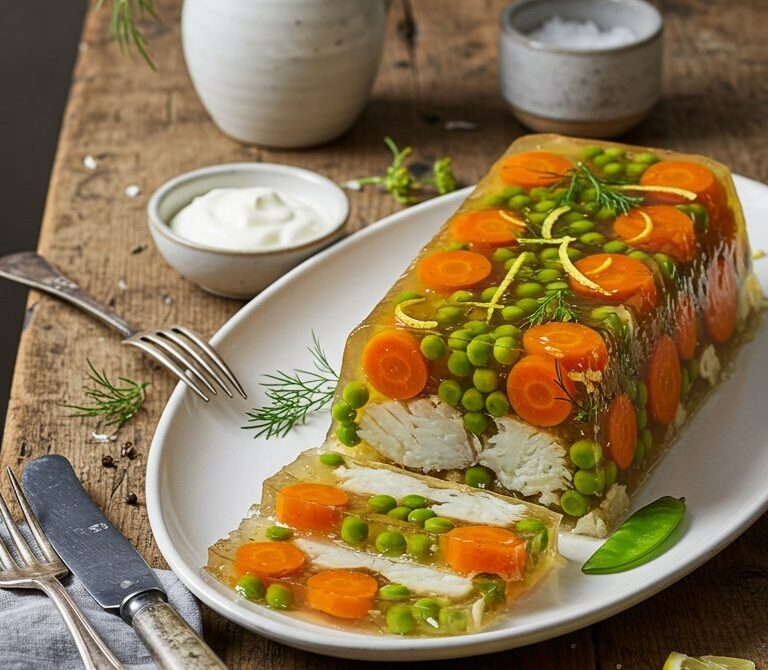 Zalivnaya Ryba: Poached White Fish in Savory Aspic