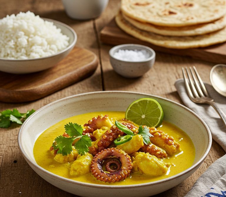 Zanzibari Octopus Coconut Curry (Pweza wa Nazi)