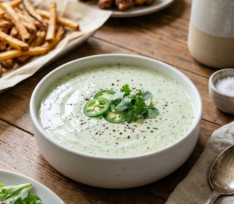 Zesty Jalapeño Cilantro Ranch Dressing and Dip