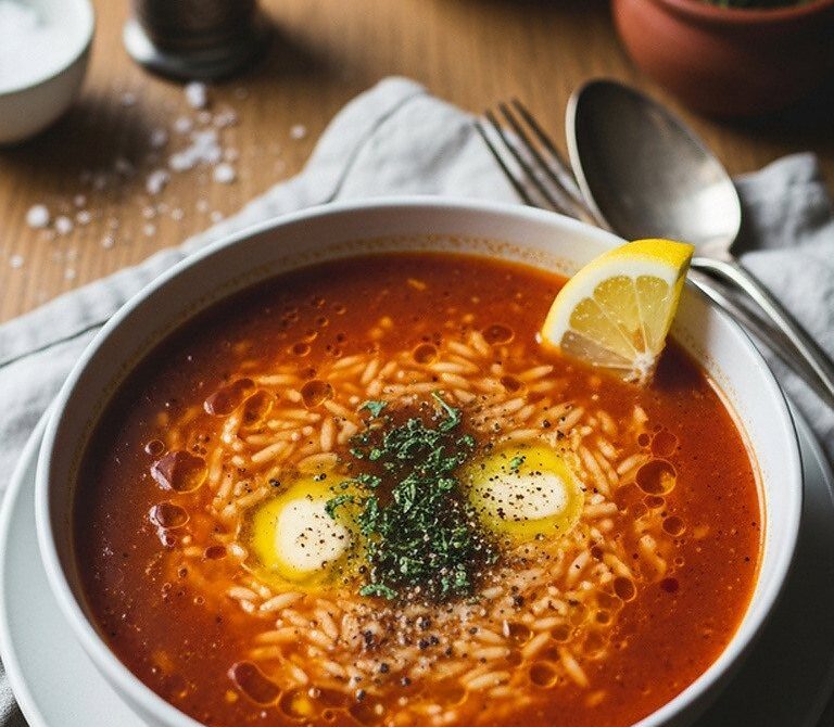 Şehriye Çorbası Turkish Tomato Orzo Soup