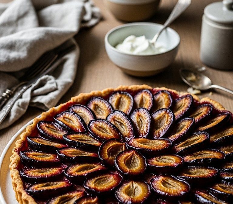 Alsatian Plum Tart (Tarte Aux Quetsches)
