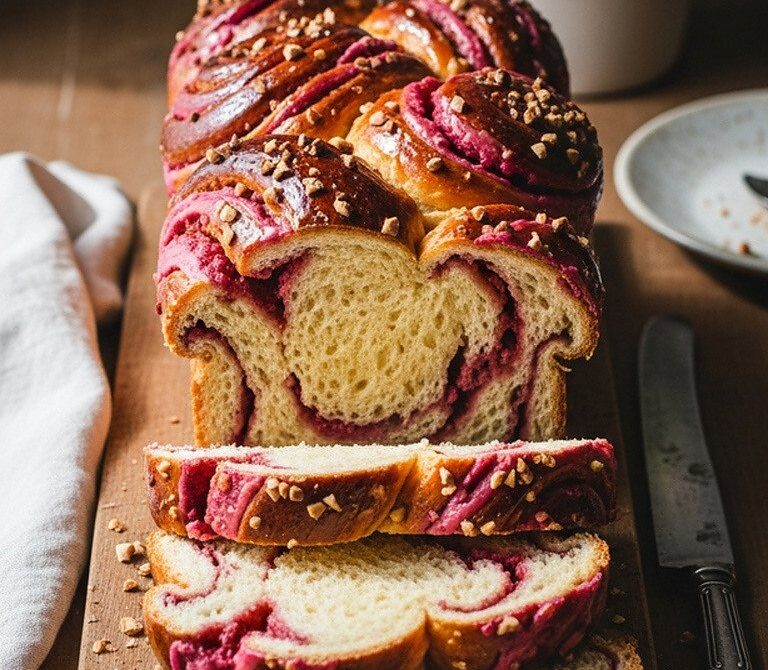 Brioche aux Pralines Roses (Pink Praline Brioche)