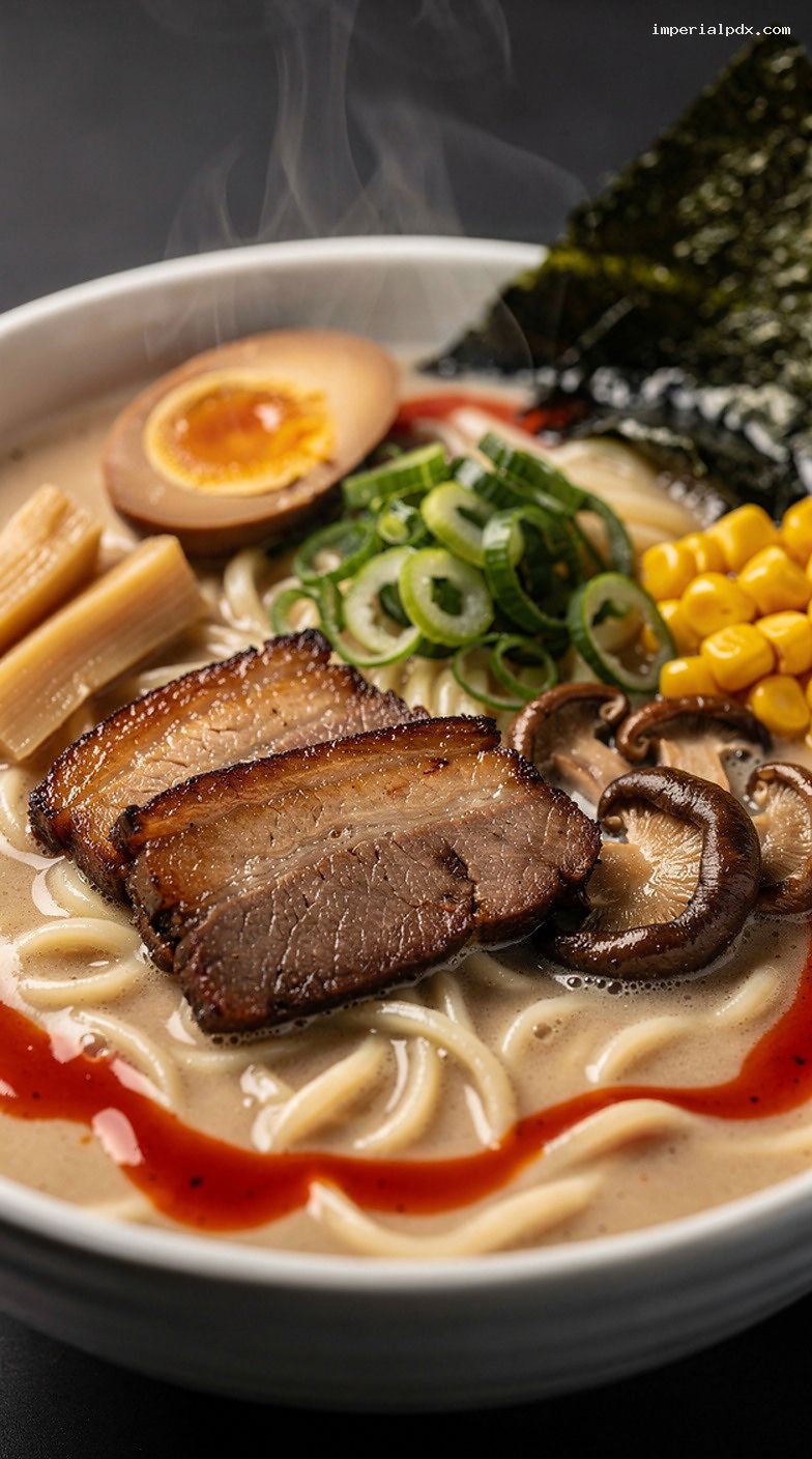 Build-Your-Own Ramen Bar With Tonkotsu or Miso Broth – Closeup