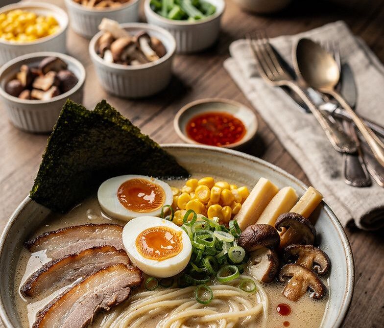 Build-Your-Own Ramen Bar With Tonkotsu or Miso Broth