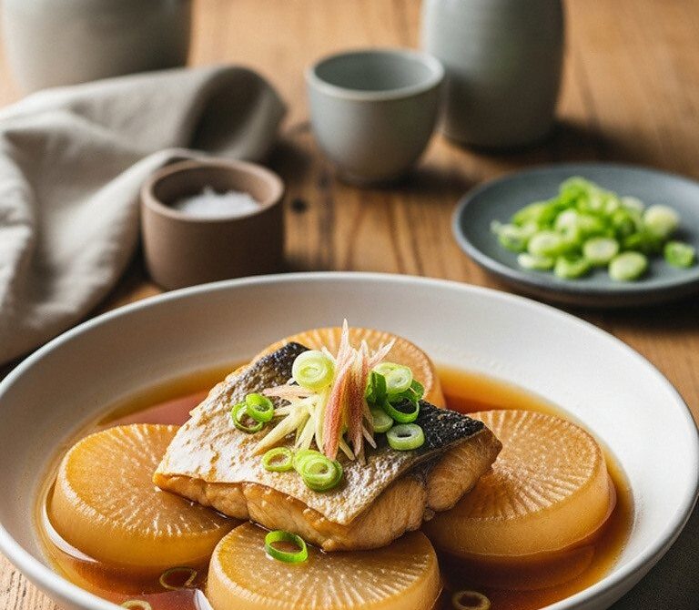 Buri Daikon Japanese Simmered Yellowtail and Radish