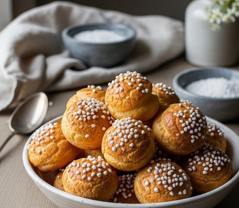 Chouquettes: Light, Crispy French Sugar Puffs