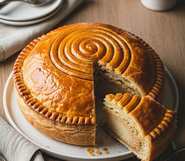 Classic Almond Pithiviers With Golden Puff Pastry