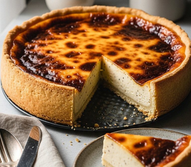 Classic French Flan Pâtissier Vanilla Custard Tart