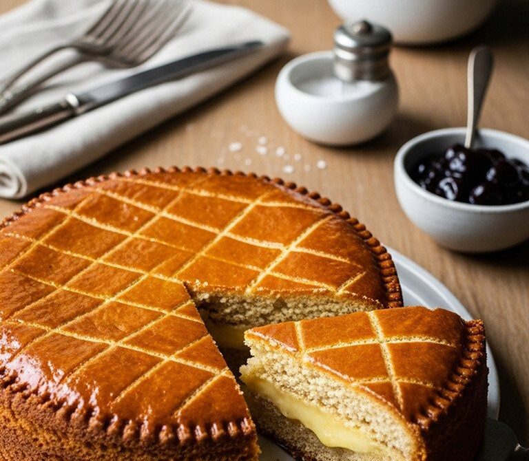 Classic Gâteau Basque with Cherry Jam or Pastry Cream