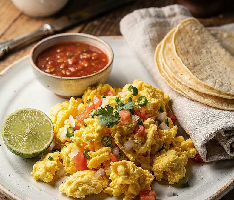 Classic Huevos a la Mexicana With Warm Tortillas