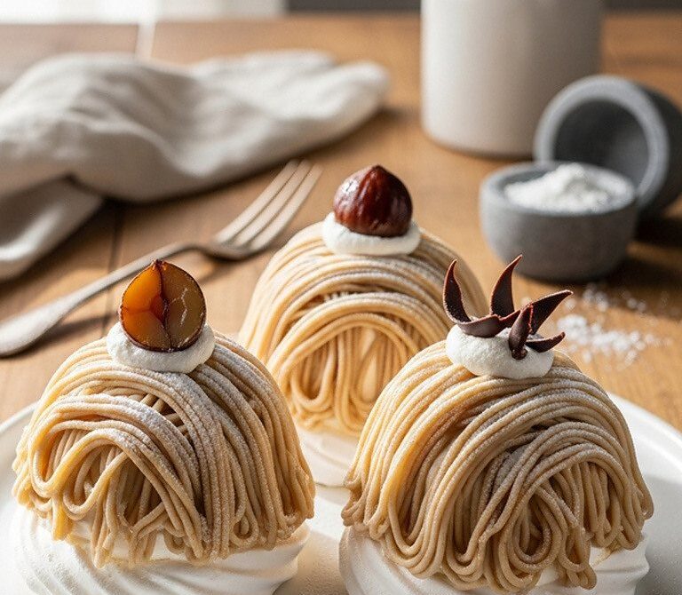 Classic Mont Blanc with Chestnut Cream and Meringue