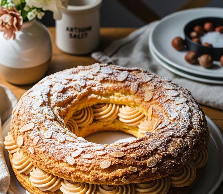 Classic Paris-Brest with Praline Hazelnut Cream