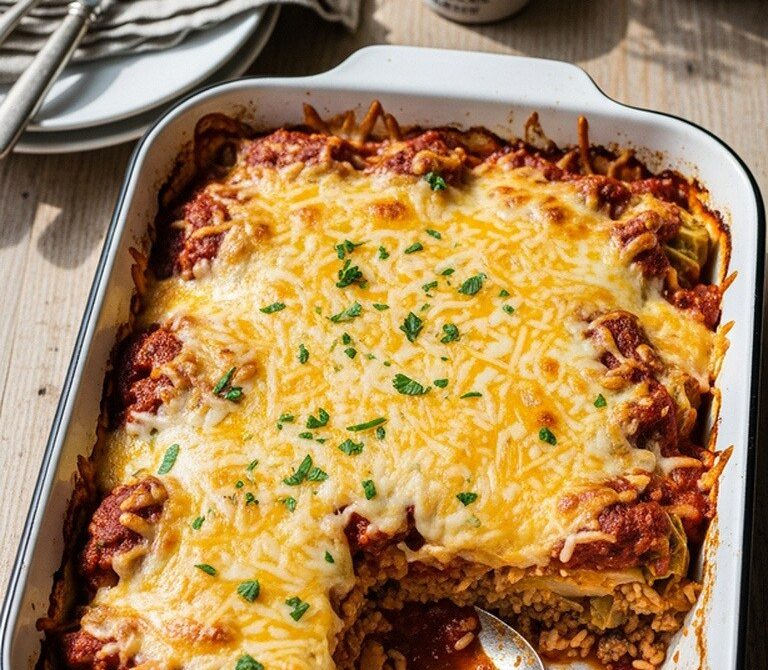 Cozy Beef Cabbage Roll Casserole