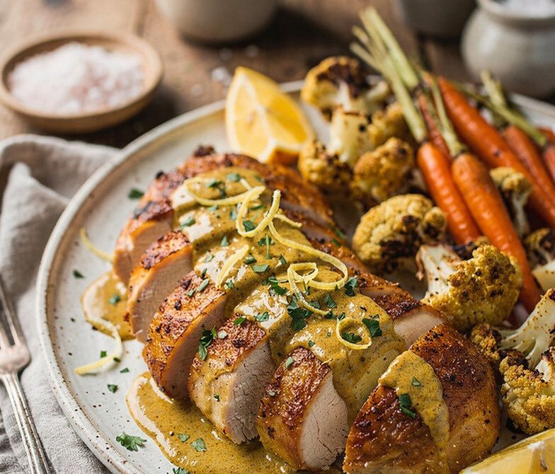 Creamy Curry Butter Sauce with Lemon and Ginger