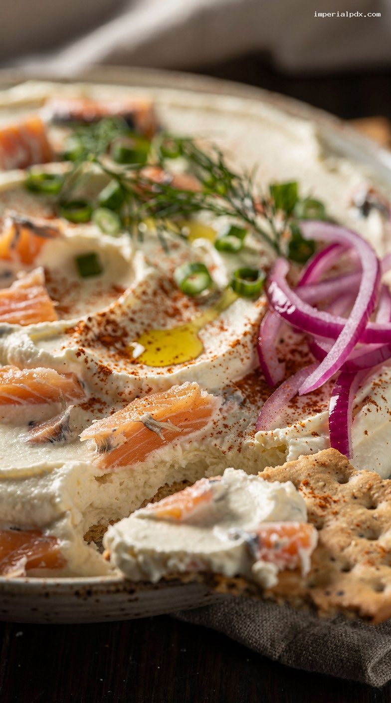 Creamy Smoked Trout Dip With Lemon, Dill, and Horseradish – Closeup
