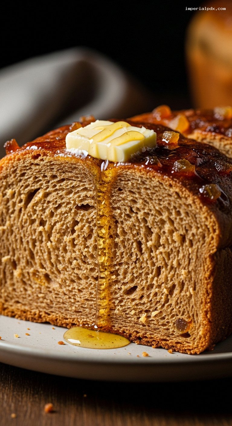 French Honey Spice Loaf (Pain d’Épices) – Closeup