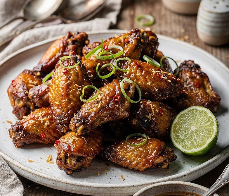 Ginger-Honey Sriracha Glaze for Wings, Salmon, or Veggies