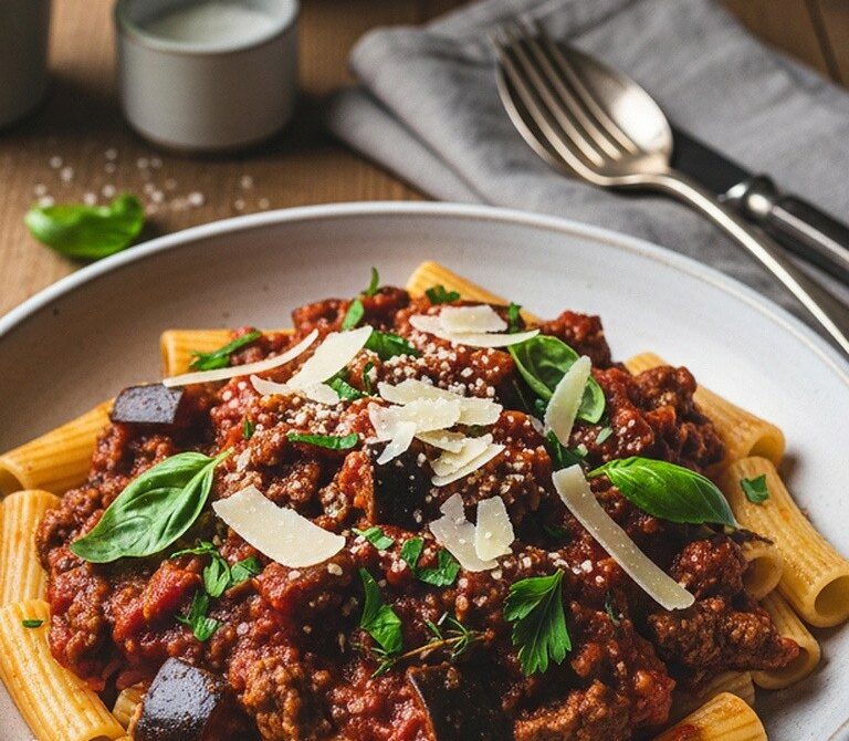 Hearty Beef and Eggplant Ragu for Pasta or Polenta