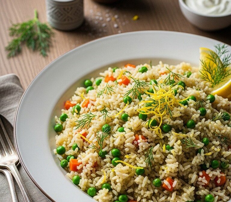 Imam’s Vegetable Pilaf with Dill and Lemon Zest