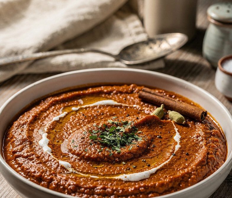 Indian Tomato-Onion Masala Sauce With Ginger, Garlic, and Spices
