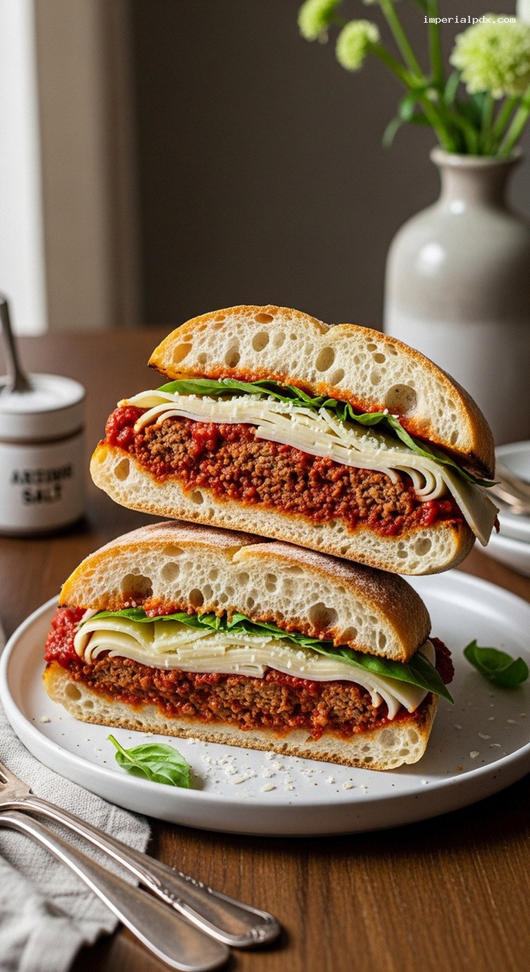 Italian Beef-Stuffed Ciabatta Melts with Provolone and Basil – Imperial ...