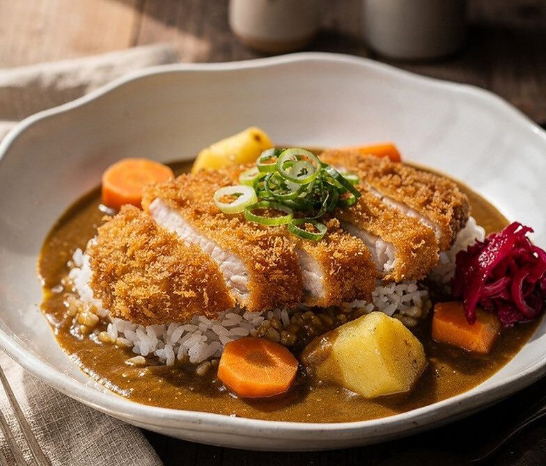 Japanese Fish Katsu Curry With Crispy Panko Cutlets