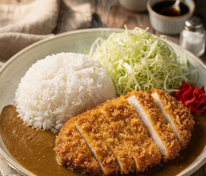 Japanese Katsu Curry Bowls With Crispy Cutlets and Rice