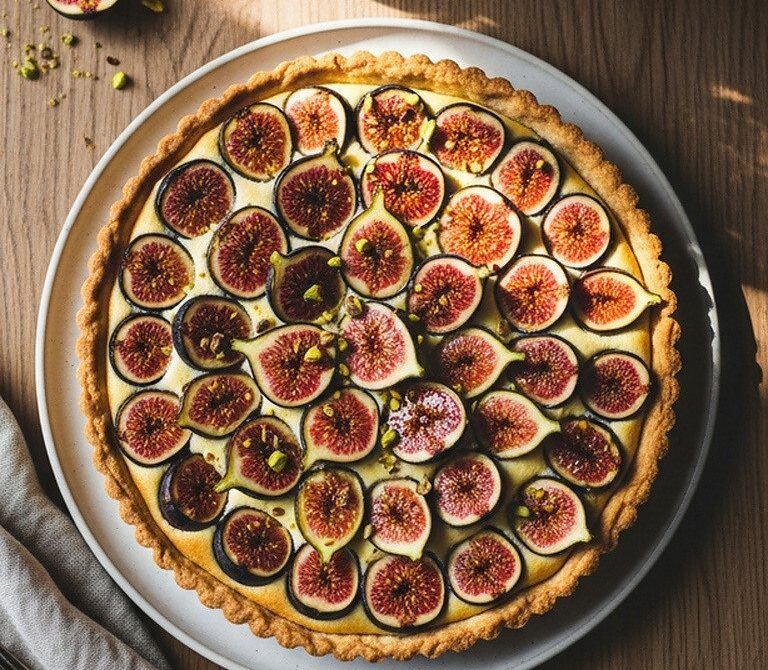 Late-Summer Fresh Fig Tart with Almond Cream