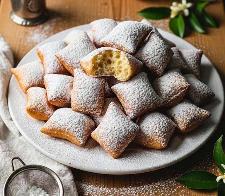 Light and Puffy Carnival Beignets with Orange Blossom