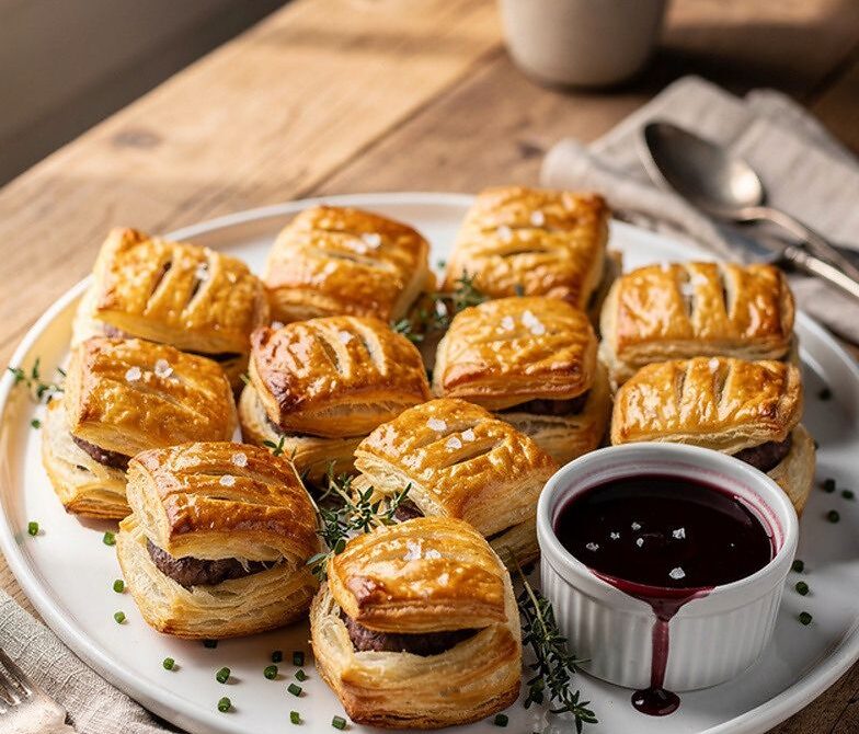 Mini Beef Wellingtons with Prosciutto and Mushroom Duxelles