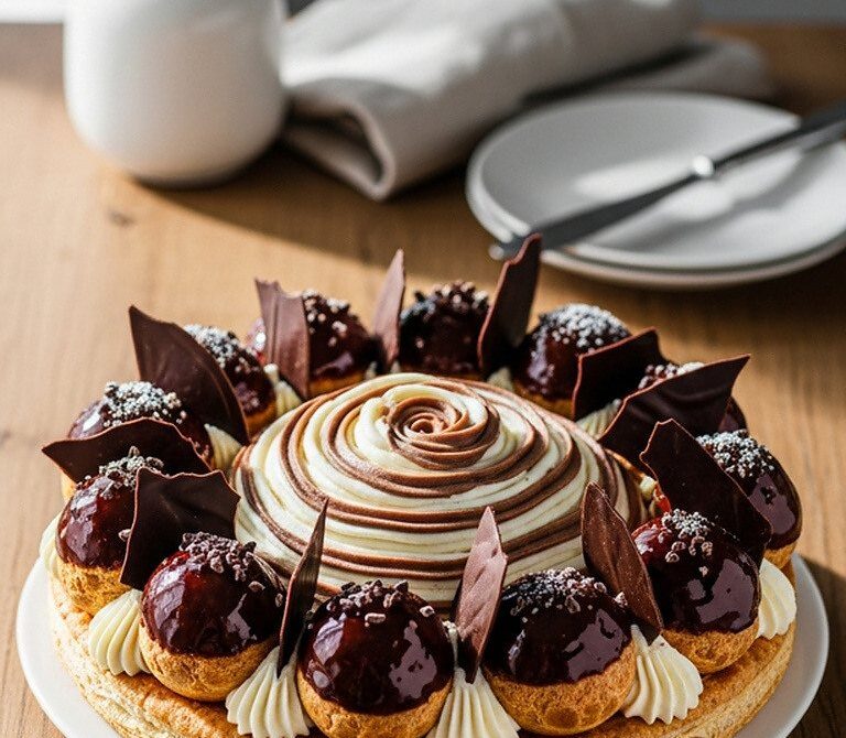 Modern Chocolate Gâteau Saint-Honoré Recipe