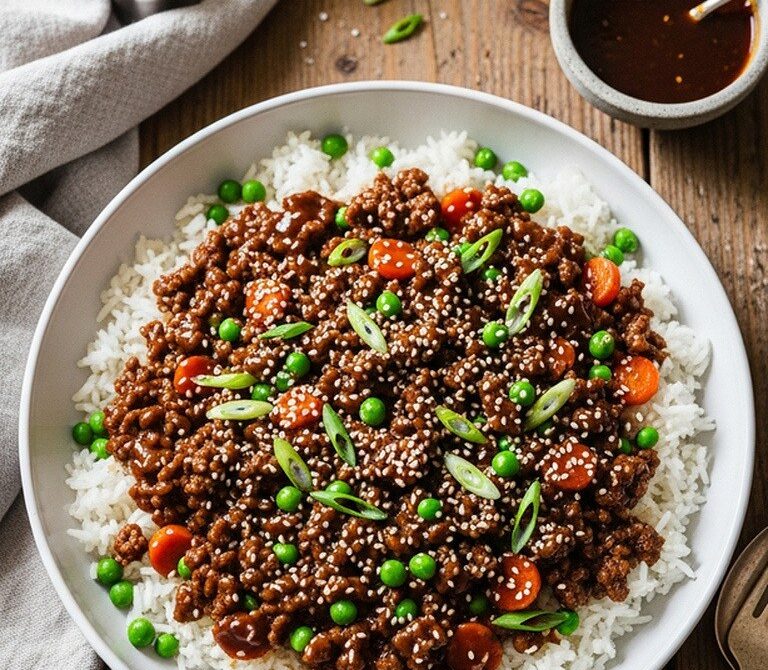 One-Pan Beef Teriyaki Rice Skillet with Vegetables
