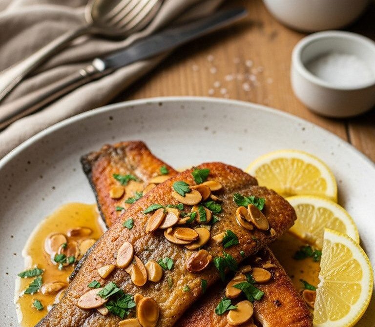 Pan-Fried Trout Almondine With Brown Butter and Toasted Almonds