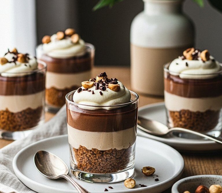 Praliné Parisien Verrine With Crunchy Feuilletine Layers