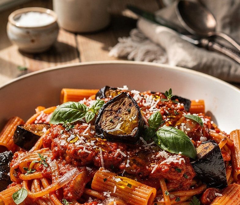 Rustic Roasted Eggplant and Tomato Braise Sauce