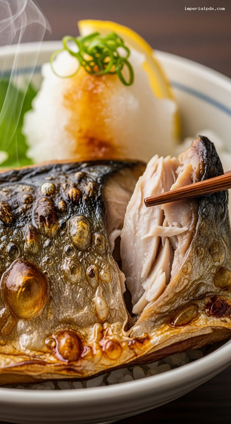 Saba Shioyaki: Crispy Salt-Grilled Mackerel with Rice – Imperial Recipes