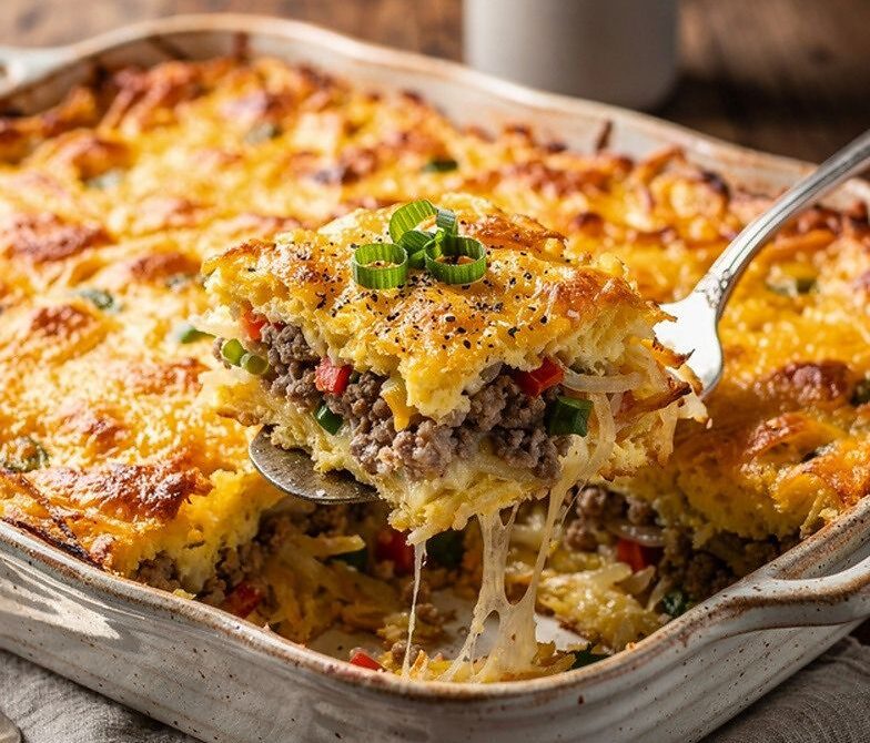 Sausage, Egg, and Hash Brown Breakfast Casserole