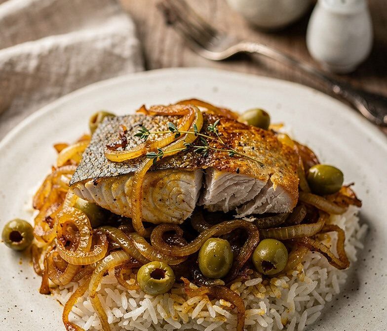 Senegalese Poisson Yassa With Tangy Onion Lemon Sauce